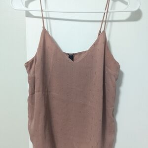 Women's Brown Sleeveless Top